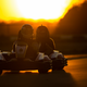 Illustration for article titled NASCAR stars thrashing go karts